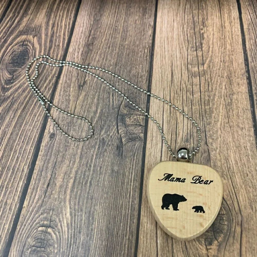 Mama Bear 1 Cub Necklace